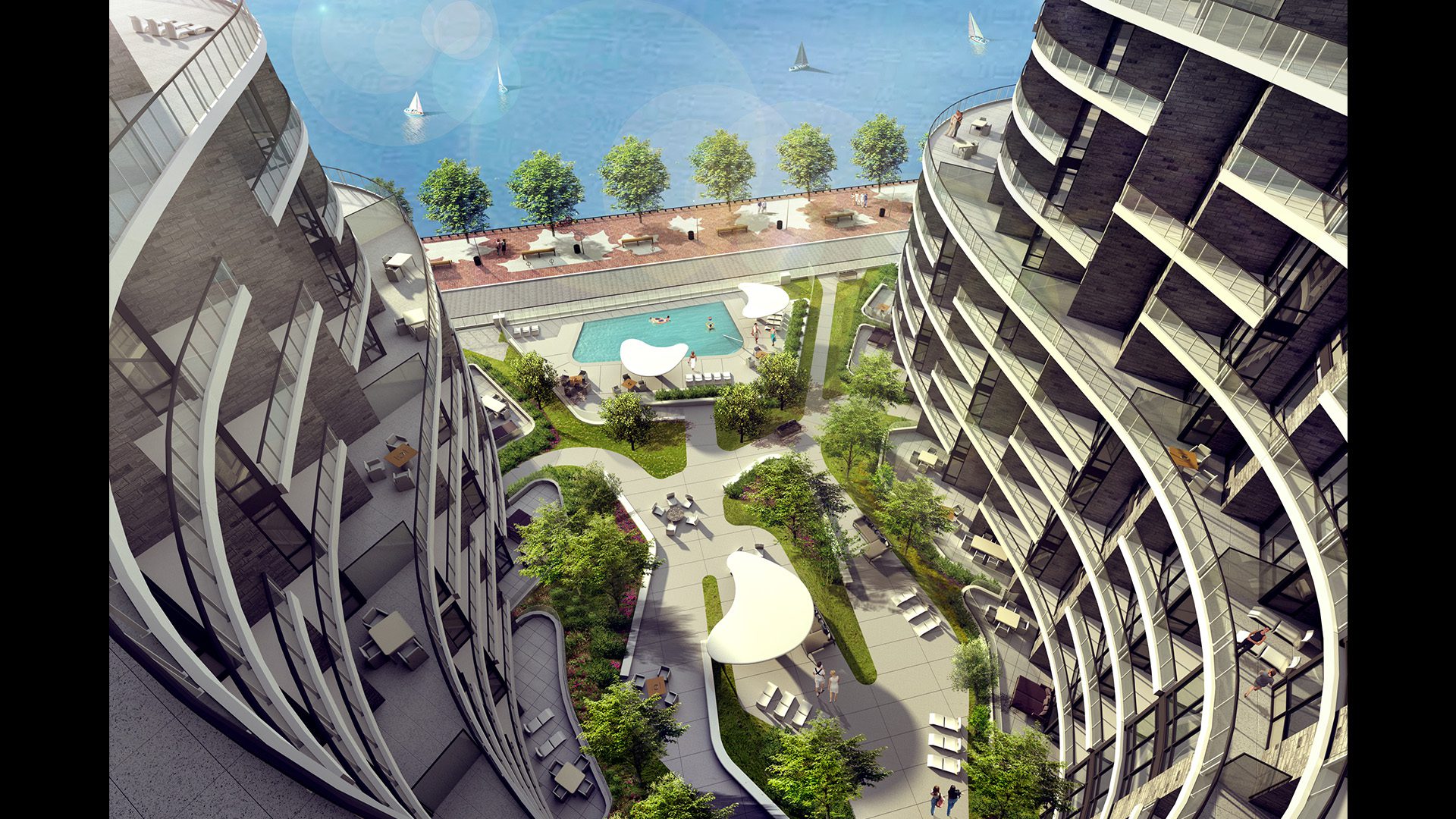 Aquavista at Bayside Toronto - Arquitectonica Architecture